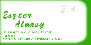 eszter almasy business card