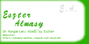 eszter almasy business card